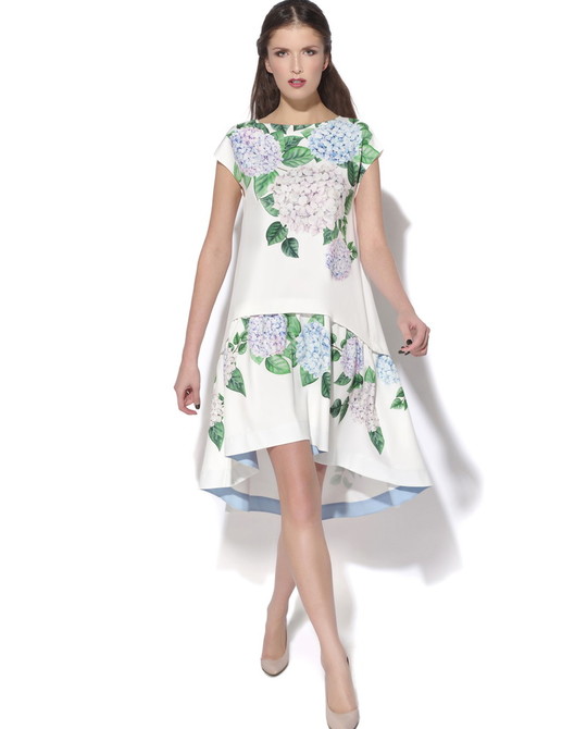 Платье А-силуэта с цветочным принтом CONDRA DELUXE