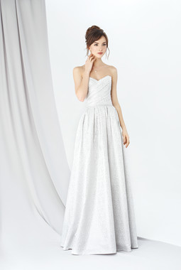 Длинное белое платье EMSE