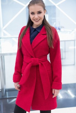 Красное пальто MonaStyle