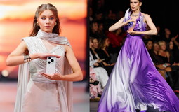 В Минске прошел большой fashion-показ с кутюрными платьями по мотивам смартфонов